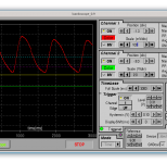 Messung der analogen Signale an A0 und A1 mit lxardoscope